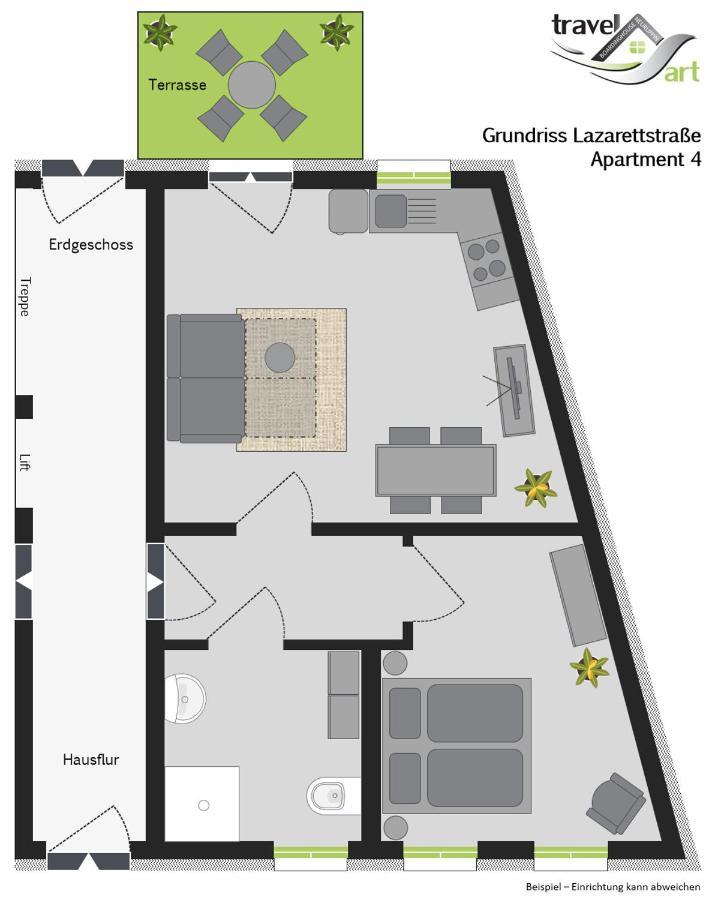 Aparthotel Travel Art Boardinghouse à Neuruppin Extérieur photo